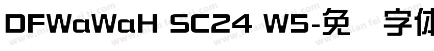 DFWaWaH SC24 W5字体转换